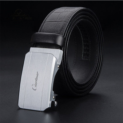 Ciartuar Thắt Lưng Nam Cao Cấp BH157 Dây Lưng Da Bò Vân Cá Sấu Khóa Tự Động Sang Trọng & Đa Năng Hộp Quà Tặng Sang Trọng