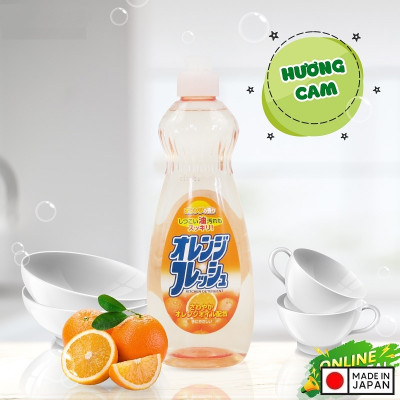 Nước rửa chén bát rau củ quả, đồ ăn dặm cho bé Rocket 600ml - Made in Japan