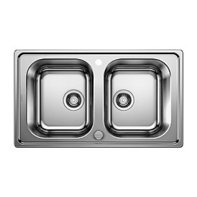 CHẬU RỬA BÁT INOX BLANCO DINAS 8 CHROME 237379 Bảo Gồm  Xi Phông Và Chặn Rác Hàng chính hãng