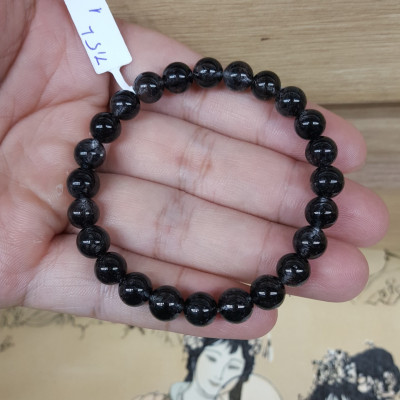 Vòng Tay Đá Thạch Anh Tóc Đen - BATDV001 - 7.5mm