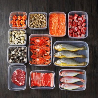 Set 02 hộp đựng thực phẩm Firm Pack V 450ml x2 - Hàng nội địa Nhật Bản (#Made in Japan) |#K255| |#450ml|