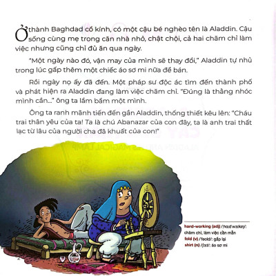 Sách - Truyện Cổ Tích Hay Nhất Thế Giới - Aladdin Và Cây Đèn Thần - Aladdin And His Magical Lamp