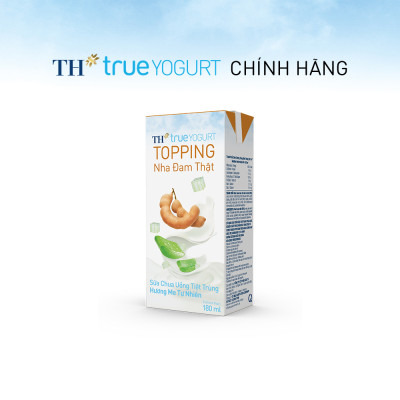 Thùng 48 hộp Sữa chua uống tiệt trùng Hương Me Tự Nhiên TH true YOGURT TOPPING 180 ml x 48