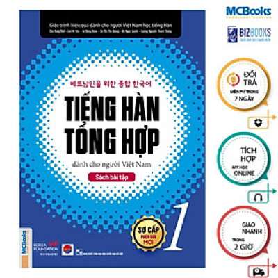 Sách - Tiếng Hàn Tổng Hợp Dành Cho Người Việt Nam Tập 1 - 6 Bản Màu - MCBooks