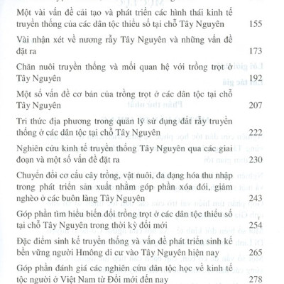 Góp Phần Nghiên Cứu Phát Triển Bền Vững Các Dân Tộc Thiểu Số Tại Chỗ Vùng Trường Sơn Tây Nguyên