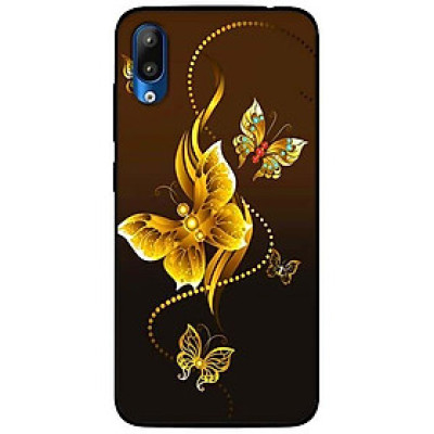 Ốp lưng dành cho Vsmart Star mẫu Bướm Vàng Nền Nâu