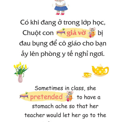Truyện Tranh Song Ngữ Việt-Anh Cho Bé - Bé Ngoan Không Nói Dối - Good Children Do Not Lie