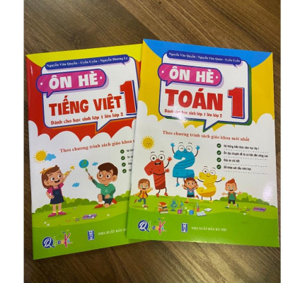 ` Sách - Combo Ôn Hè Toán + tiếng việt 1 ( Dành Cho Học Sinh Lớp 1 Lên Lớp 2 ) Theo Chương Trình Sách Giáo Khoa Mới Nhất