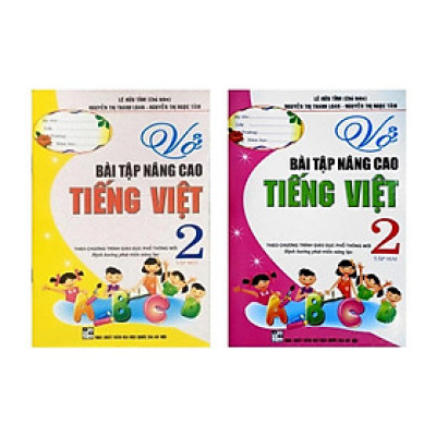 ` Sách - Combo Vở bài tập nâng cao Tiếng Việt 2 (Tập 1 +Tập 2) - Định hướng phát triển năng lực