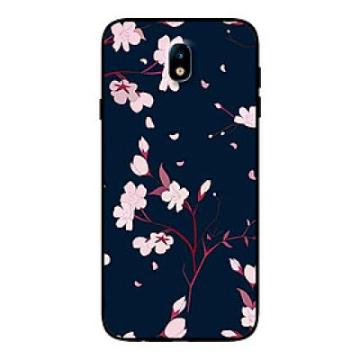 Ốp Lưng in cho Samsung J7 Pro Mẫu Hoa Đàọ - Hàng Chính Hãng