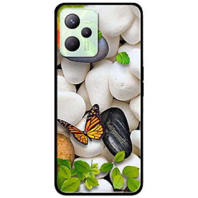 Ốp lưng dành cho Realme C35 mẫu Sỏi Trắng và Bướm
