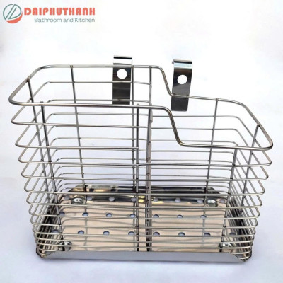 Ống Đũa Khay Đựng Đũa Muỗng Thìa Inox Treo Tường Hoặc Gắn Kệ Chén - Nhiều mẫu hình vuông, tròn, mặt táo,..