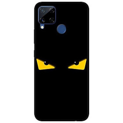 Ốp lưng dành cho Realme C15 mẫu Mắt Vàng Nền Đen
