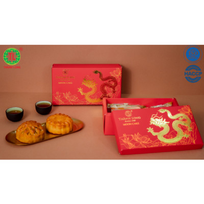 Hộp bánh trung thu 2 bánh 1 trứng 150g - Combo Super A2- Thành Long (300g) - VIỆT NAM