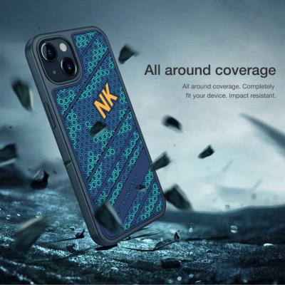Ốp lưng chống sốc cho iPhone 13 họa tiết mặt lưng 3D hiệu Nillkin Striker (chống sốc cực tốt, họa tiết màu 3D cá tính) - hàng nhập khẩu
