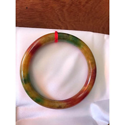 CHIẾC VÒNG TỨ QUÝ 57MM CHẤT LIỆU ĐÁ CẨM THẠCH TỨ QUÝ ĐỎ ĐẬM XANH ÁNH VÀNG ĐỀU VÒNG ĐẸP  NỮ TẤT CẢ CÁC MỆNH 55Kg đến 67Kg  SIZE VÒNG 57MM X DẦY 8MM Ạ