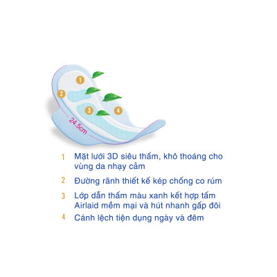 Băng vệ sinh icool chill siêu mềm 8 miếng