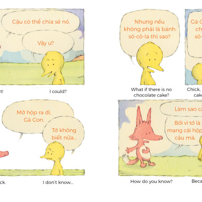 Sách Song ngữ: Tình bạn diệu kỳ - Phát triển EQ (Chick & Fox) : Phép màu từ thói quen gọn gàng