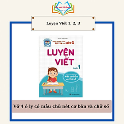 Sách - Luyện viết (Bộ 3 quyển lẻ) - Hành trang cho bé tự tin vào lớp 1