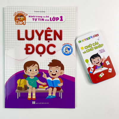 Sách Luyện Đọc Và Bộ Thẻ Chữ Cái Và Chữ Ghép - Hành trang Cho Bé Tự Tin Vào Lớp 1