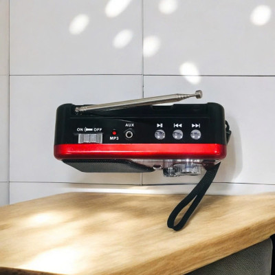 Đài USB THẺ NHỚ NGHE NHẠC DAICAT DC-521URT RADIO AM\FM\SW LOA TO X-BASS CÓ ĐÈN PIN LED GIAO MÀU NGẪU NHIÊN Kèm Dây Sạc 1 PIN Loa Siêu Lớn Đa Năng Sang Trọng Chất Lượng Tốt Mẫu Mới Nhất Đài Phát Thanh Quà Tặng Cho Người Thân Yêu Cao Tuổi HÀNG CHÍNH HÃNG