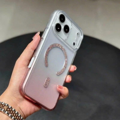 Ốp Lưng cho iPhone 17 Pro Max Memumi Glitte Lưng Trong Phối Nhũ Bling Lấp Lánh, Chống Ố, Hỗ Trợ Sạc Không Dây - Hàng nhập khẩu