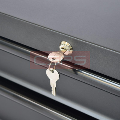 Tủ dụng cụ CSPS 61cm - 04 hộc kéo màu đen có chân tăng chỉnh