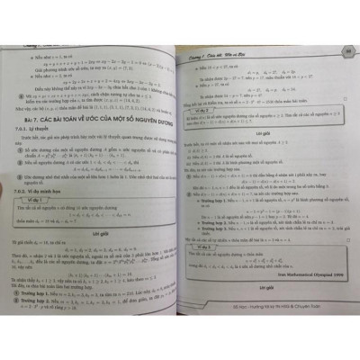 Sách - Một số chủ đề số học hướng tới kỳ thi học sinh giỏi và chuyên Toán