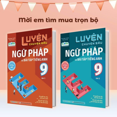Sách - Luyện Chuyên Sâu Ngữ Pháp Và Bài Tập Tiếng Anh Lớp 9 - Tập 1 - Megabook