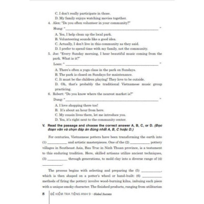 Sách - Đề kiểm tra tiếng anh 9 (dùng kèm sgk kết nối) (HA-MK)