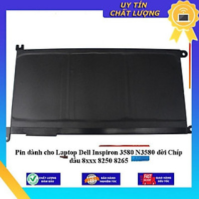 Pin dùng cho Laptop Dell Inspiron 3580 N3580 đời Chíp đầu 8xxx 8250 8265 - Hàng Nhập Khẩu New Seal