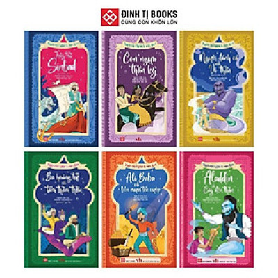 Sách - Tuyển Tập Nghìn Lẻ Một Đêm - Truyện Kèm Tranh Minh Họa Cho Thiếu Nhi - Combo 6 Cuốn - Đinh Tị Books