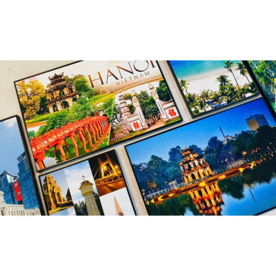 (HCM) Tranh Hà Nội, tranh treo tường phong cảnh Hà Nội,tranh trang trí decor  nhà hàng, khách sạn