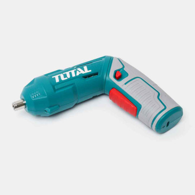 Bộ máy bắt vít dùng pin 4V kèm 20 chi tiết vít TOTAL TSDLI0442 - Có hộp, sạc Type C, vặn vít, siết vít, pin dung lượng cao, có đèn LED, có đảo chiều