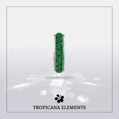 Vòng Tay Tropicana Phối Charm Swarovski Pha Lê Màu Xanh Lá Cà Rốt