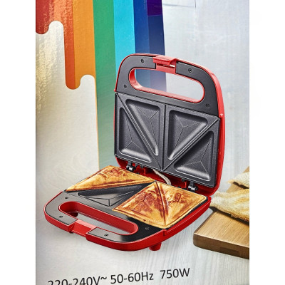 Máy nướng ép bánh SOKANY công suất lớn 750W tích hợp 2 mặt chống dính teflon giúp bánh chín nhanh chóng vô cùng tiện ích - HÀNG CHÍNH HÃNG