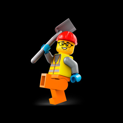 Đồ Chơi Lắp Ráp Xe Lu Công Trình - Construction Steamroller - Lego City 60401 (78 Mảnh Ghép)