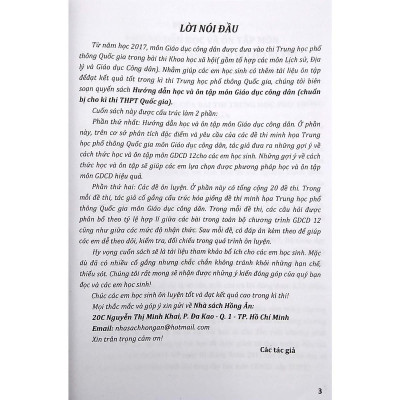 Sách - Hướng Dẫn Học Và Ôn Tập Môn Giáo Dục Công Dân - Hồng Ân