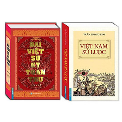 Sách - Đại Việt Sử Ký Toàn Thư - Bìa Mềm + Việt Nam Sử Lược - Bìa Cứng - Combo 2 Cuốn - Minh Thắng