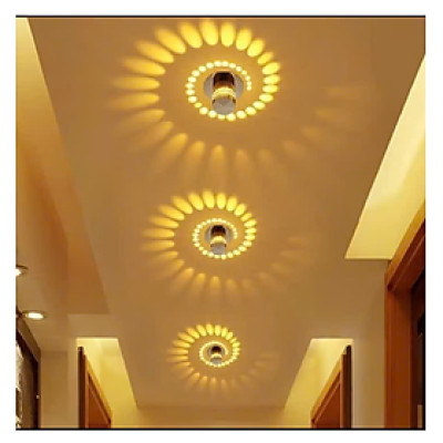 Đèn LED trang trí nhà hiệu ứng xoáy ốc gắn âm trần âm tường trang trí quán cafe phòng ngủ 