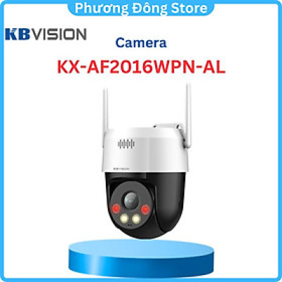 Camera IP Wifi KBVISION KX-AF2016WPN-AL 2MP FHD - Ngoài Trời - Xoay 360 Độ - Đàm Thoại 2 Chiều.