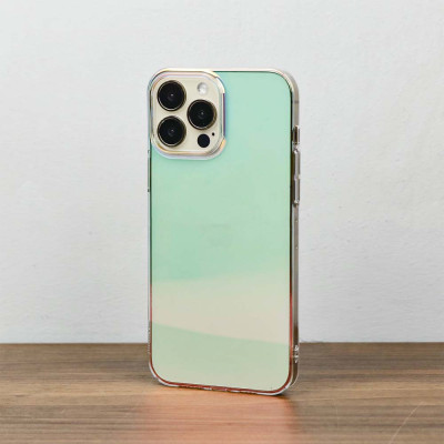 Ốp lưng chống sốc đổi màu cho iPhone 14 Pro Max (6.7 inch) hiệu Memumi Rainbow Iridescent Case thiết kế mặt lưng đổi màu theo góc nhìn, chống sốc cực tốt, chất liệu cao cấp - hàng nhập khẩu