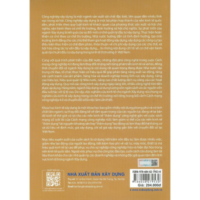 Sách - Kinh Tế Xây Dựng Với Cách Mạng Công Nghiệp 4.0 Và Chuyển Đổi Số - Tập 3 (Sách Chuyên Khảo) 
