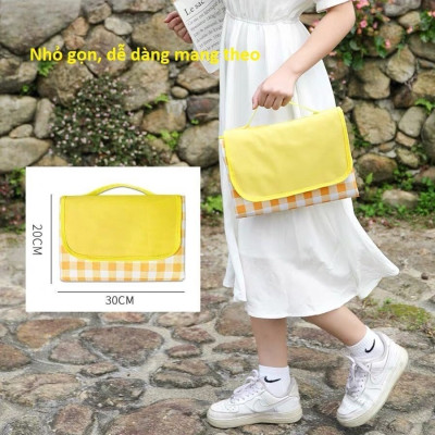 Tấm Trải Du Lịch Cách Nhiệt Chống Thấm Nước Thảm Dã Ngoại Gấp Gọn Nhẹ 150 x 180cm - Du Lịch Đi Biển, Bạt Trải Lót Sàn Picnic Thể Thao Dã Ngoại Cắm Trại Thiết Kế Tiện Lợi Cao Cấp Mang Đi
