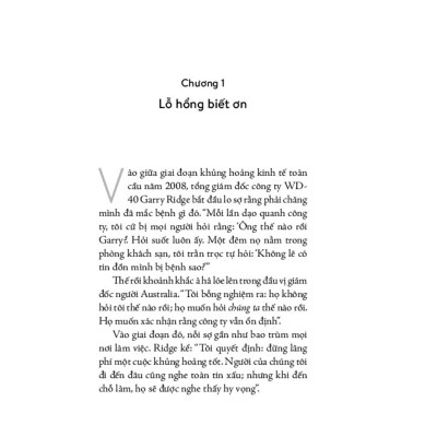 Lãnh Đạo Bằng Lòng Biết Ơn