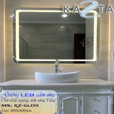 COMBO Thiết Bị Nhà Tắm Cao Cấp KAZTA KZ-CBT02: Bồn cầu liền khối, Lavabo âm bàn đá, Gương đèn, Sen tắm đứng nóng lạnh, kèm phụ kiện