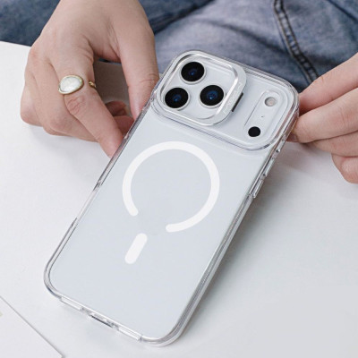 [dành cho Iphone 17] Ốp Lưng  Sạc Từ Tính có Chân Đế cho Iphone 17 Series Magnetic Mipow Kingbull Tempered Glass StandX_ Hàng chính hãng