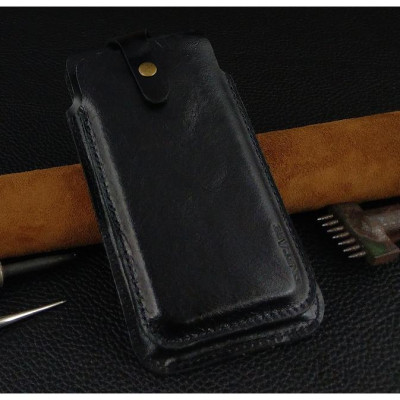 Bao da để 2 điện thoại cho Iphone 12 pro max, 13 pro max, 14 pro max da bò thật