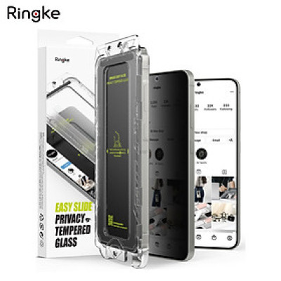 [Combo 2] Dán cường lực chống nhìn trộm cho Samsung Galaxy S25 Ultra RINGKE Easy Slide Privacy Tempered Glass - Hàng Chính Hãng