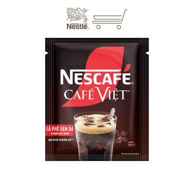 [Tặng Bộ hộp đựng và 2 ly NESCAFE] Combo 2 Hộp Cà phê đen hòa tan NESCAFE CAFÉ VIỆT (Hộp 15 gói x 16g)